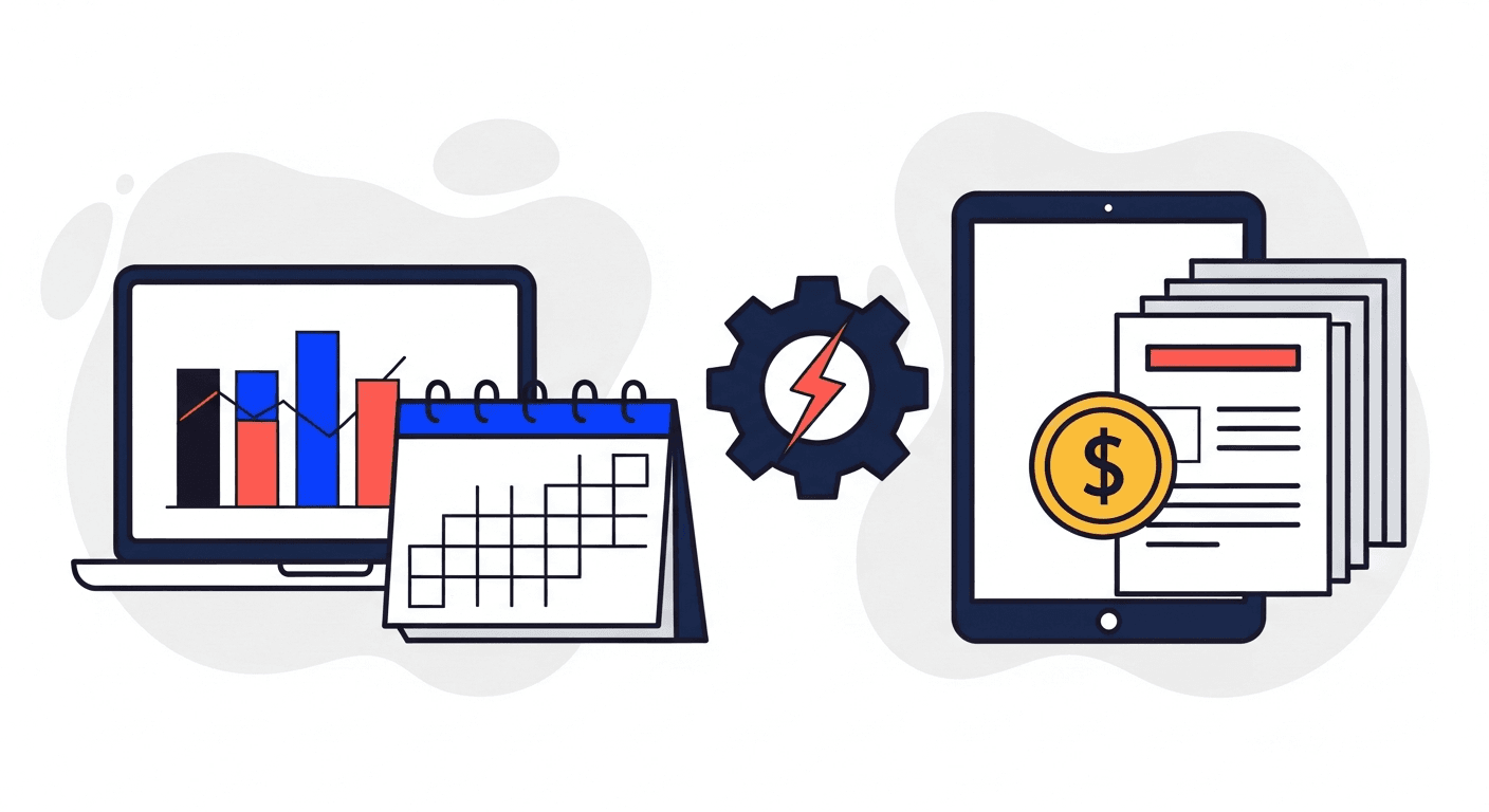 Two AR platform panels facing each other with a central gear illustrating Upflow vs Yonovo comparison