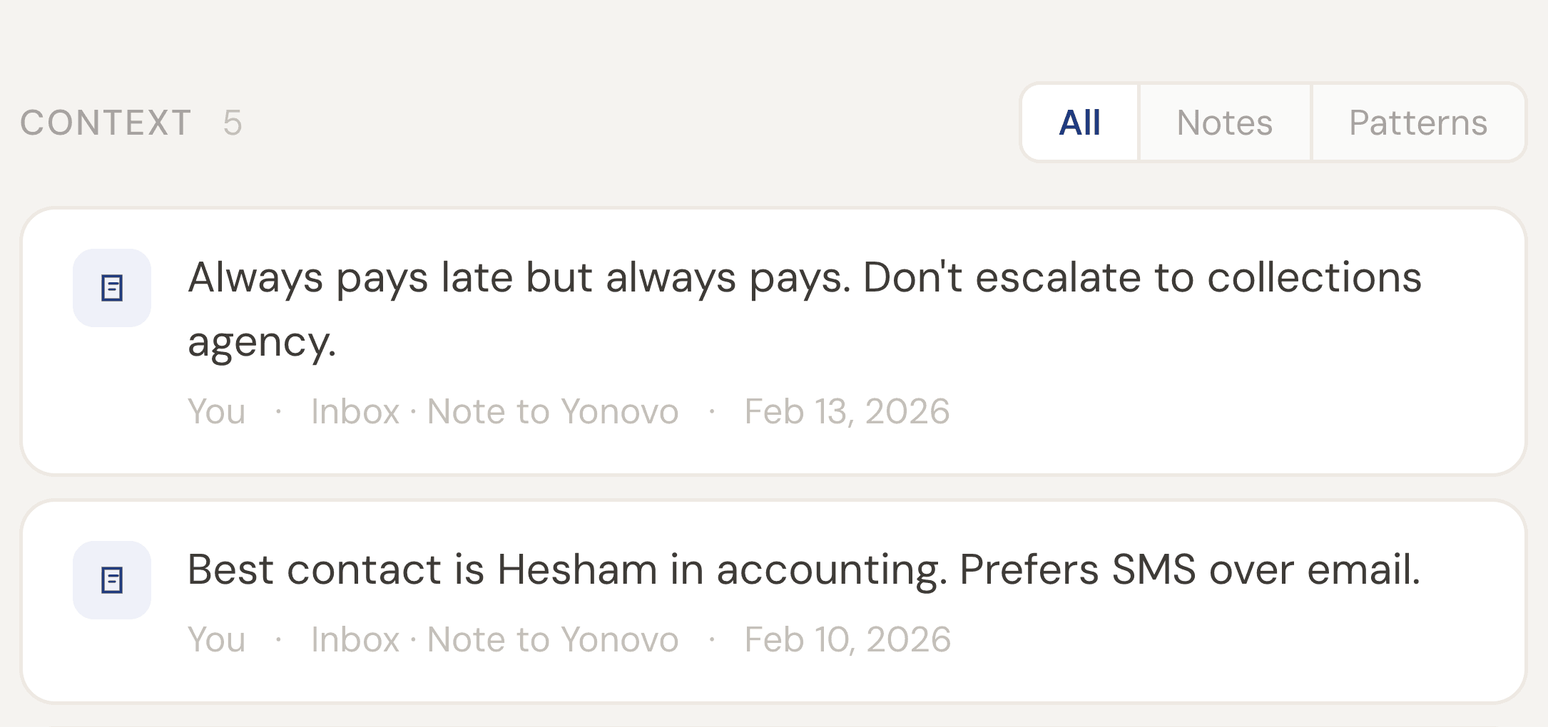 Customer intelligence